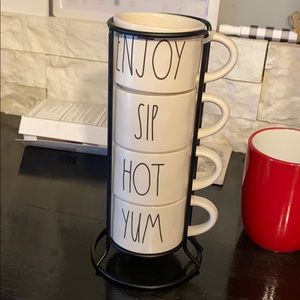 Set of four with rack